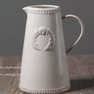 #開立發票 巴洛克 法式復古浮雕 陶瓷花瓶 生活用品 居家生活 歐式 高質感 陶瓷藝術 裝飾 擺件 鄉村風 宮廷風 釉瓷