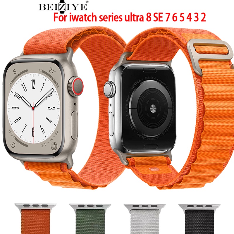 高山迴環尼龍適用蘋果手錶錶帶 apple watch ultra/8/7/6/5/4/3/2 S8 ultra手錶帶