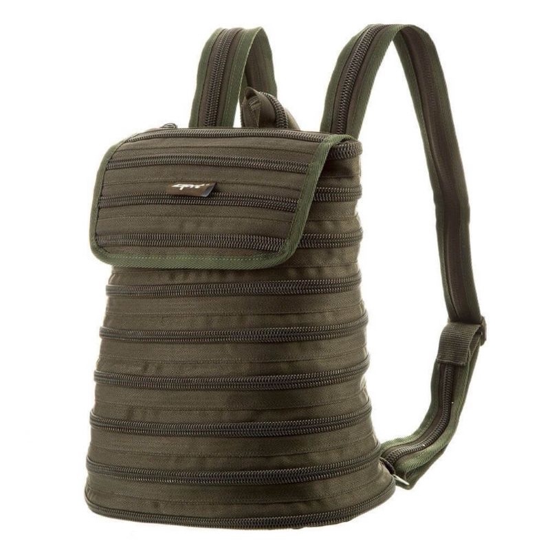 美國zipit 拉鏈包 超美的軍綠色 後背包 實用美觀又輕巧