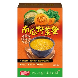 【聯華食品 KGCHECK】南瓜野菜餐(6包/盒)｜澳洲燕麥x無新增(奶素)｜超取限購24盒