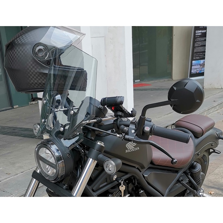 rebel 500擋風 適用於Honda叛逆者1100改裝機車風鏡 CMX500改裝風鏡現貨
