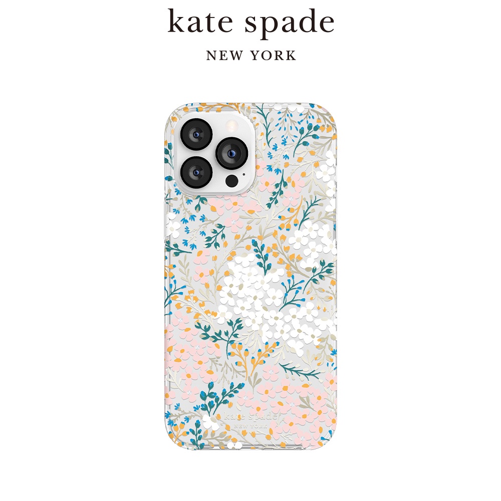【Kate Spade】iPhone 13系列 精品手機保護殼-祕密花園 軍規防摔 總代理正品