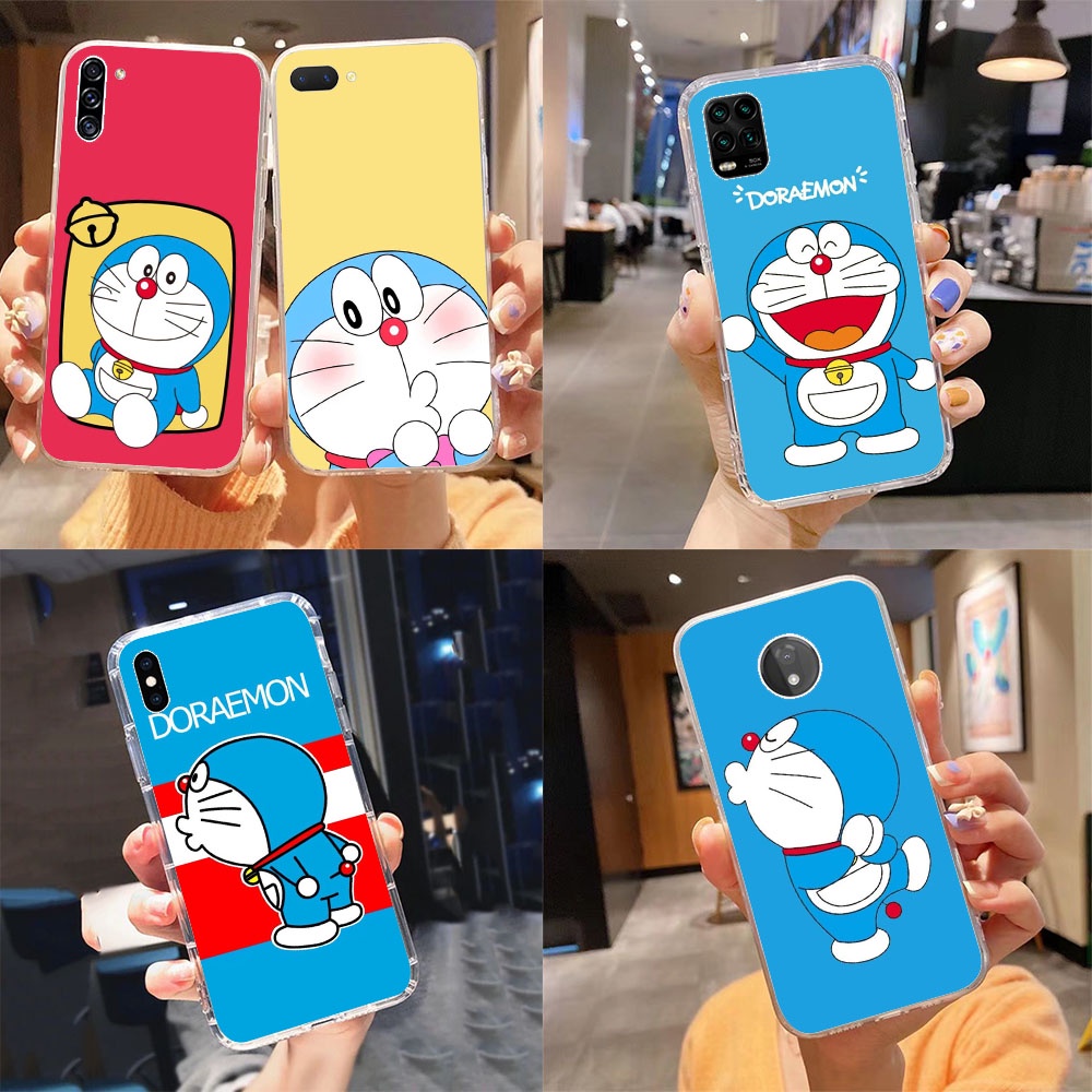 哆啦夢 SAMSUNG Kr-31 Doraemon 柔性 TPU 手機殼適用於三星 Galaxy A52 A51 M5