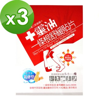 【十靈本舖】十靈油一條根舒緩貼片(二合一親膚型)*3盒組