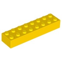 LEGO 樂高 零件 3007 黃色 2x8 顆粒磚 基本磚 300724 4639693