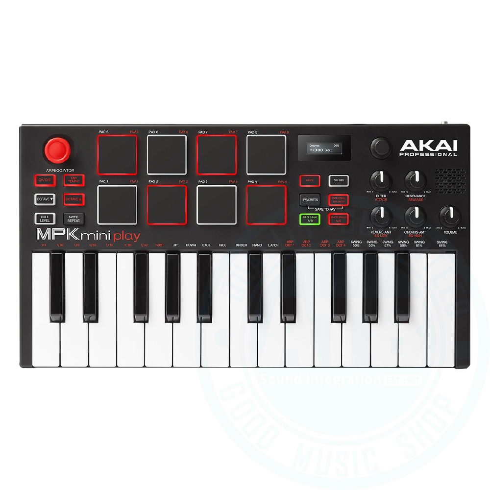 Akai / MPK Mini Play 25鍵 MIDI合成鍵盤【ATB通伯樂器音響】