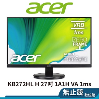 acer宏碁 KB272 H 電腦螢幕顯示器 27型 VA 1A1H 1ms FHD 廣視角螢幕 KB242Y H