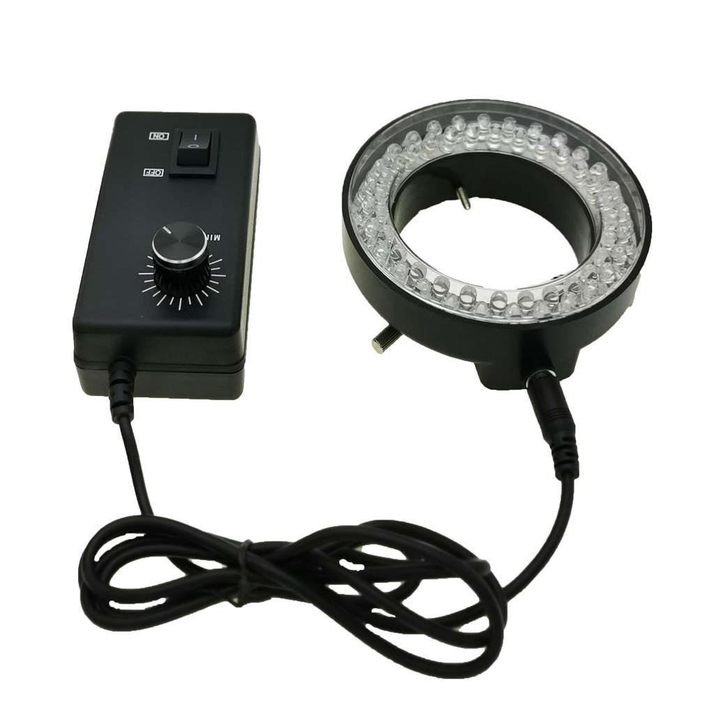 60顆LED內徑64MM顯微鏡光源燈源 體視電子顯微鏡可調環形光源