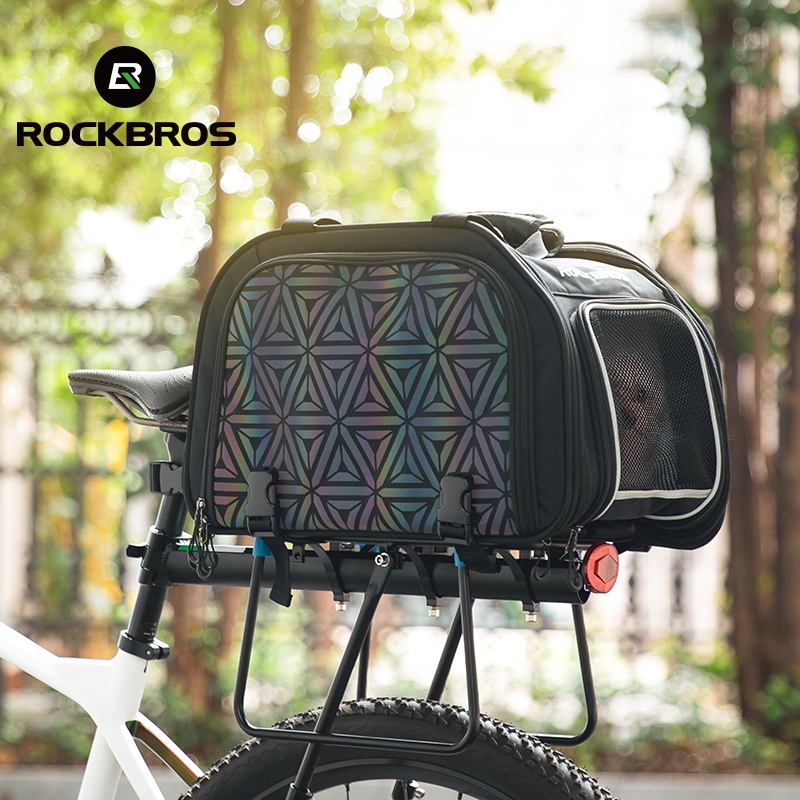 Rockbros 自行車寵物 Pannier 包露營提包擴展自行車後座儲物袋多功能袋