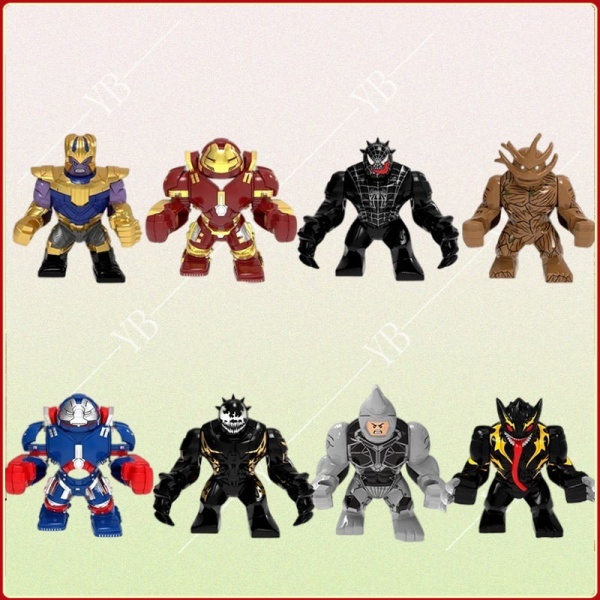 組裝的積木毒液 minifigures Lego avengers Lego Marvel Lego minifigur