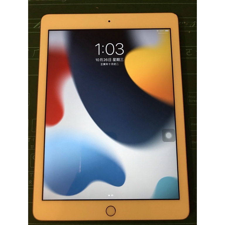 iPad 6(2018) 128GB 金(無盒，電池100%) 平板電腦