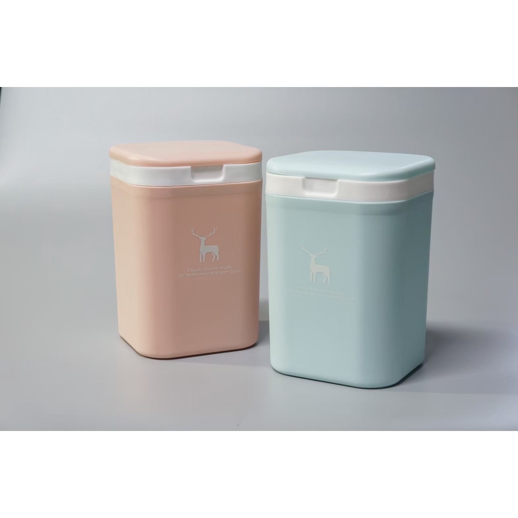 簡約風小容量垃圾桶  桌上型垃圾桶 粉色/藍色