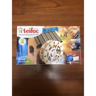 【盒損品】德國 teifoc 磚塊玩具-水車TEI4030 建築模型 手作