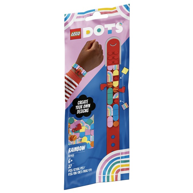 【台中OX創玩所】 LEGO 41953 豆豆樂系列 豆豆墜飾手環-繽紛彩虹 DOTS 樂高
