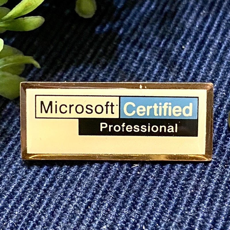 早期 微軟認證專家 徽章 MCP Microsoft Certified Professional 微軟 微軟認證 帽徽