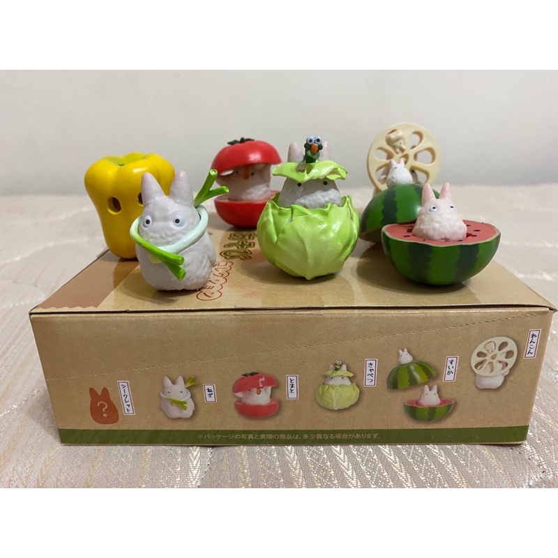 吉卜力  宮崎駿 龍貓蔬果箱 一套六入 龍貓 公仔 盒玩 龍貓蔬菜水果 橡子共和國