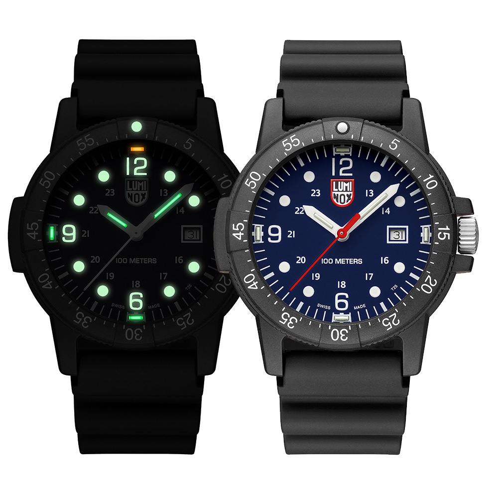 LUMINOX 雷明時Leatherback Sea Turtle 革龜系列腕錶 - 海軍藍/44mm 0323AS