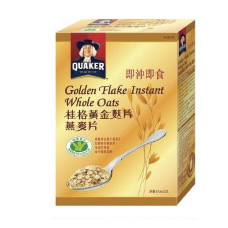好市多 桂格黃金麩片燕麥片1.7公斤