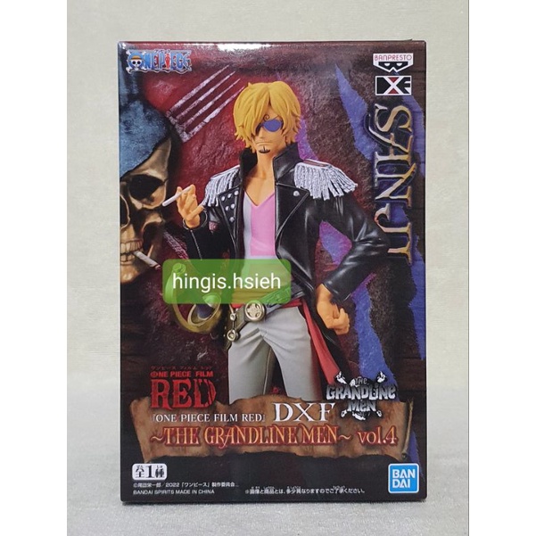 香吉士 DXF 日版 金證 RED 電影劇場版 vol.4 海賊王 SANJI 公仔