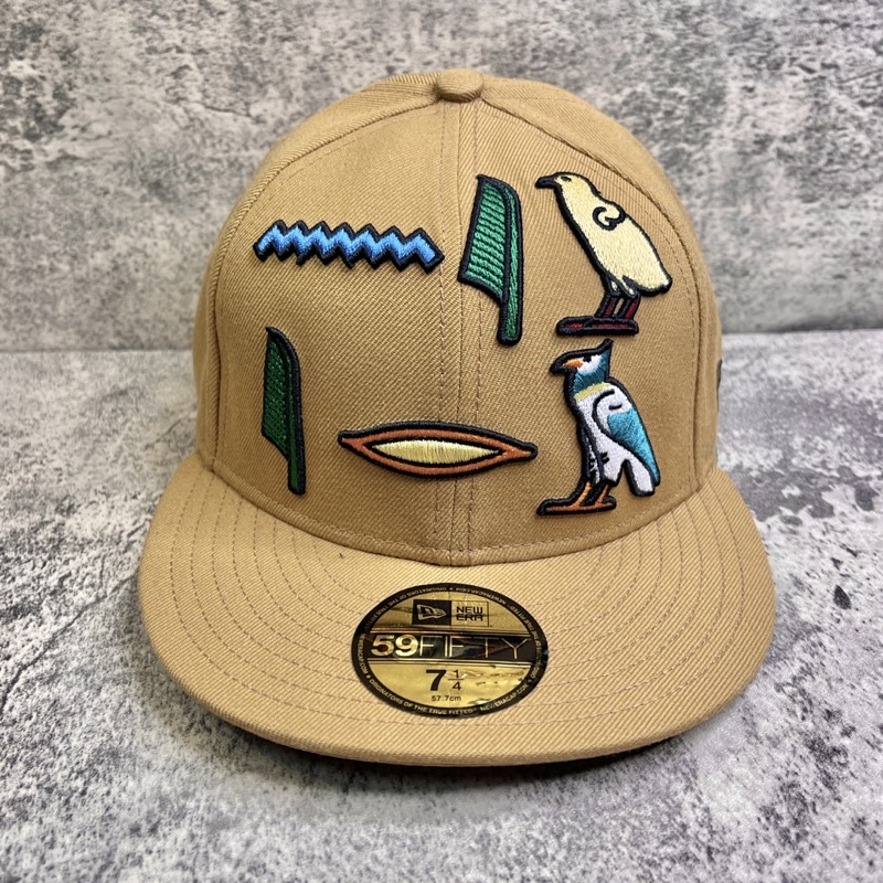 NEW ERA 59FIFTY 國外限定款 聯名 埃及刺繡 印地安 全封帽棒球帽平簷帽全新正品 印第安