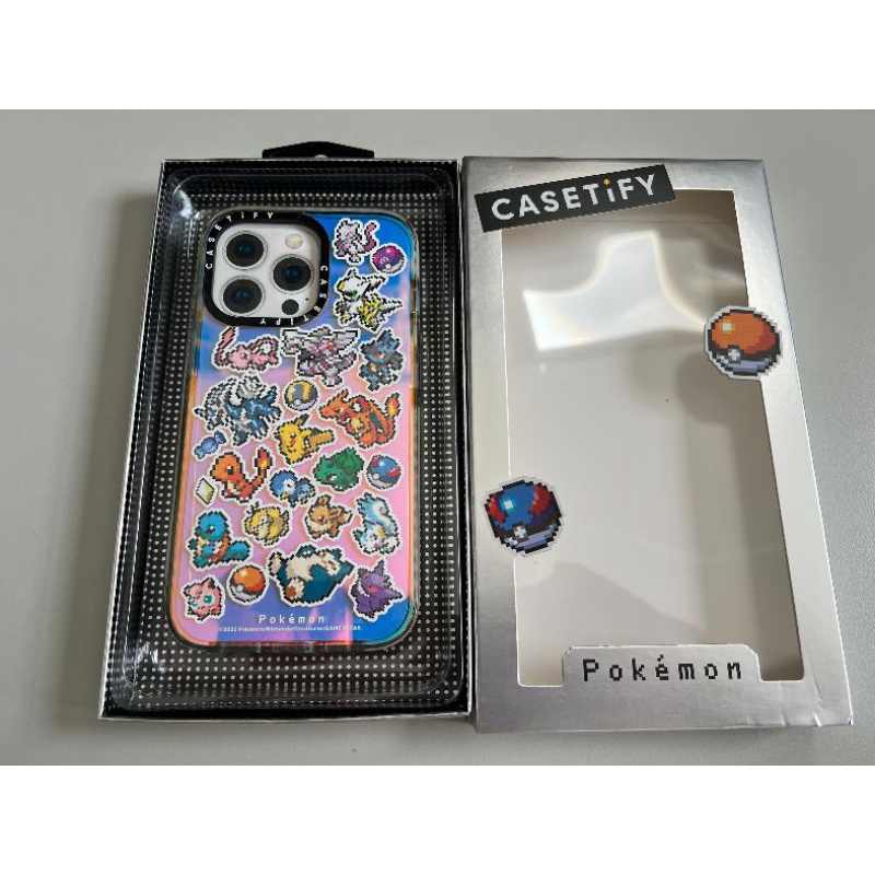 [二手]Casetify_Pixel Pokémon Sticker Mania iPhone13pro Case