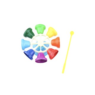 【臺灣弦樂打擊樂器專賣店】全新 旋律鐘 律音鐘 旋按鐘 絕對音感鐘 奧福樂器 奧福幼兒 ORFF 花朵 花朵造型 圓形
