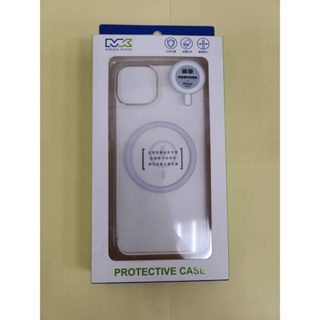 MEGA KING 磁吸空壓雙料保護套 iPhone 13 透明磁吸保護殼/保護套