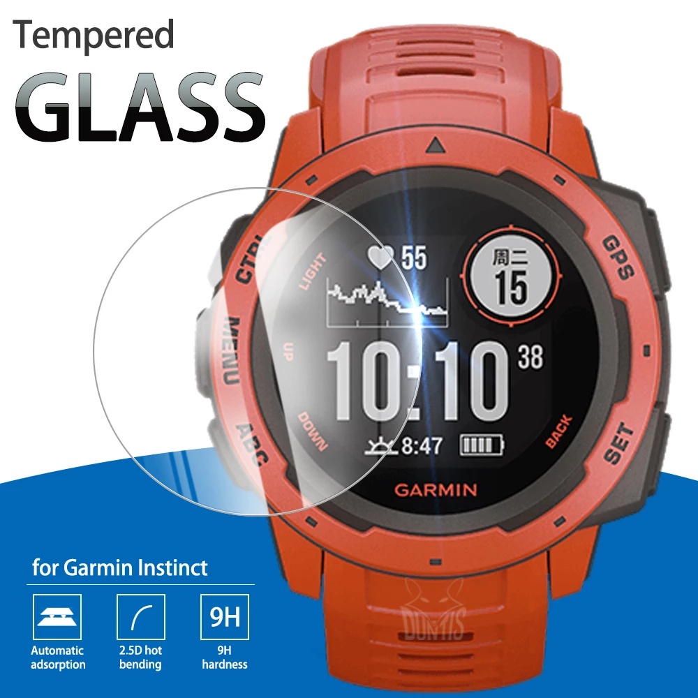 適用於 Garmin Instinct 2 / 2S 的 1 Pc 全屏保護膜, 智能手錶高清 9H 2.5D 防爆防刮