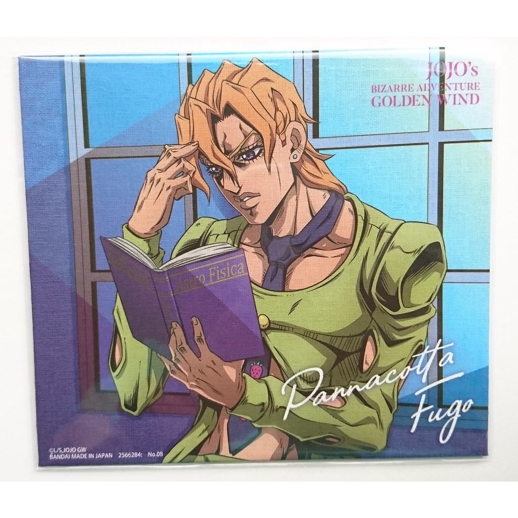 【JOJO的奇妙冒險】日空版 (現貨) BANDAI 食玩 第五部 黃金之風 畫布 帆布 油畫 風格 色紙 福葛