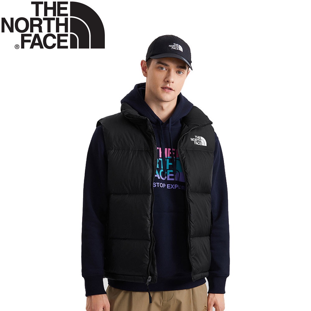 【The North Face 男 ICON 700FP 防潑水鵝絨保暖背心(美版)《黑》】3JQQ/保暖背心/連帽背心