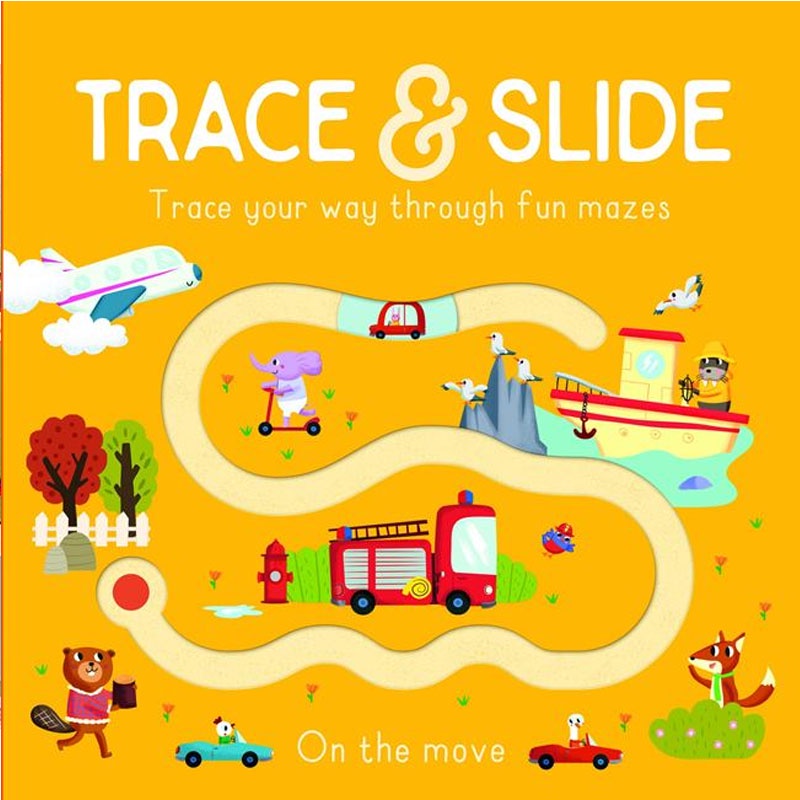 Trace & Slide : On the move 手指迷宮系列：海陸空歷險記
