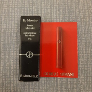 【GIORGIO ARMANI亞曼尼】奢華絲絨訂製唇萃1.5ml(精巧版)