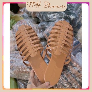多色編織坡跟涼鞋,青春動感時尚款式,大碼 - TTH_SHOES