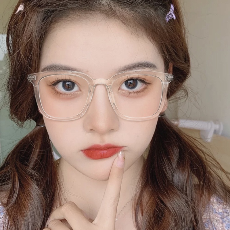 韓國時尚粗框眼睛框鏡架女復古超輕tr90鏡框近視可配鏡片平光舒適