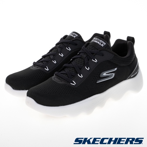 【SKECHERS】健走系列 GOWALK MASSAGE FIT - 216404BKW-黑白\男-原價3690元