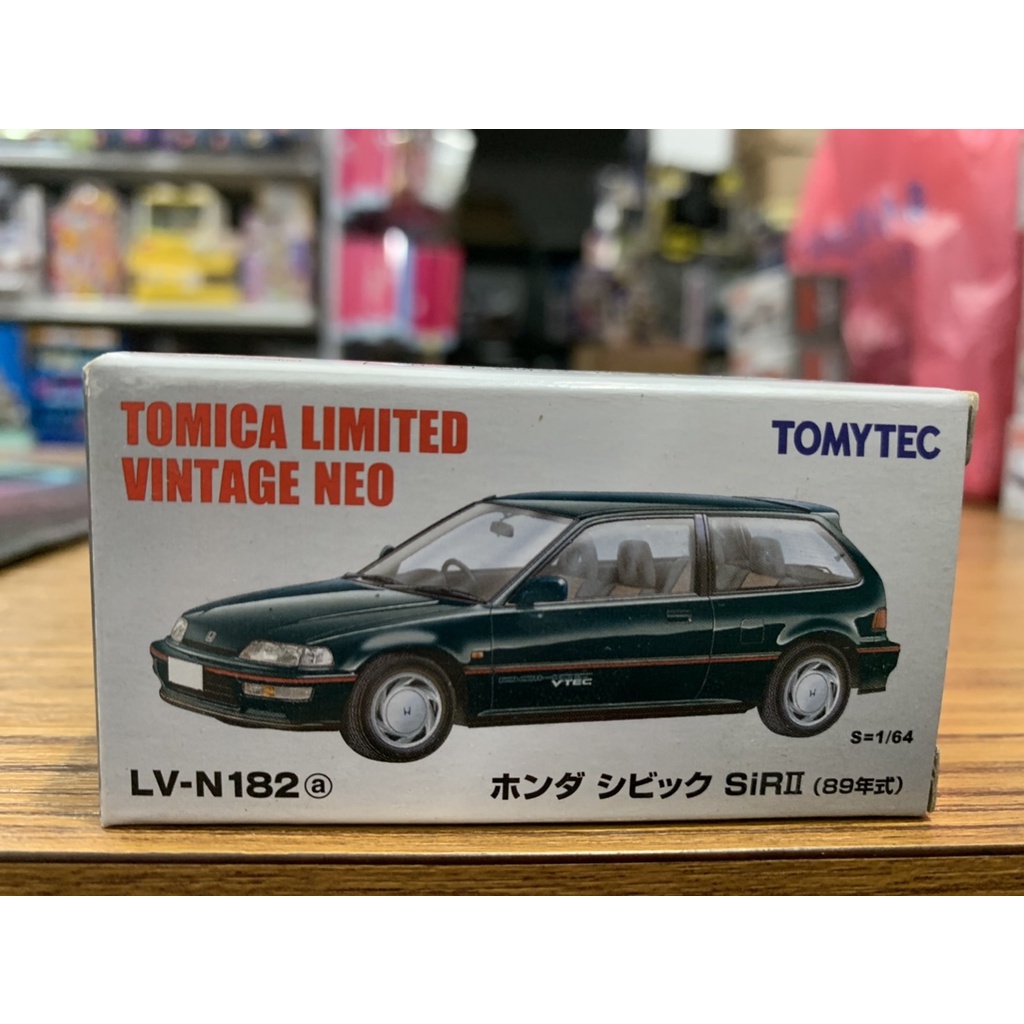 【合川玩具】現貨 1/64 Tomytec LV-N182a Honda Civic SiR-Ⅱ 綠