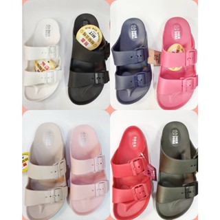 [kikishoes] 男女拖鞋超輕量兩板式雙扣環膠鞋運動拖鞋防水AB拖鞋臺灣製無毒不含可塑劑免運親子鞋可調整拖鞋