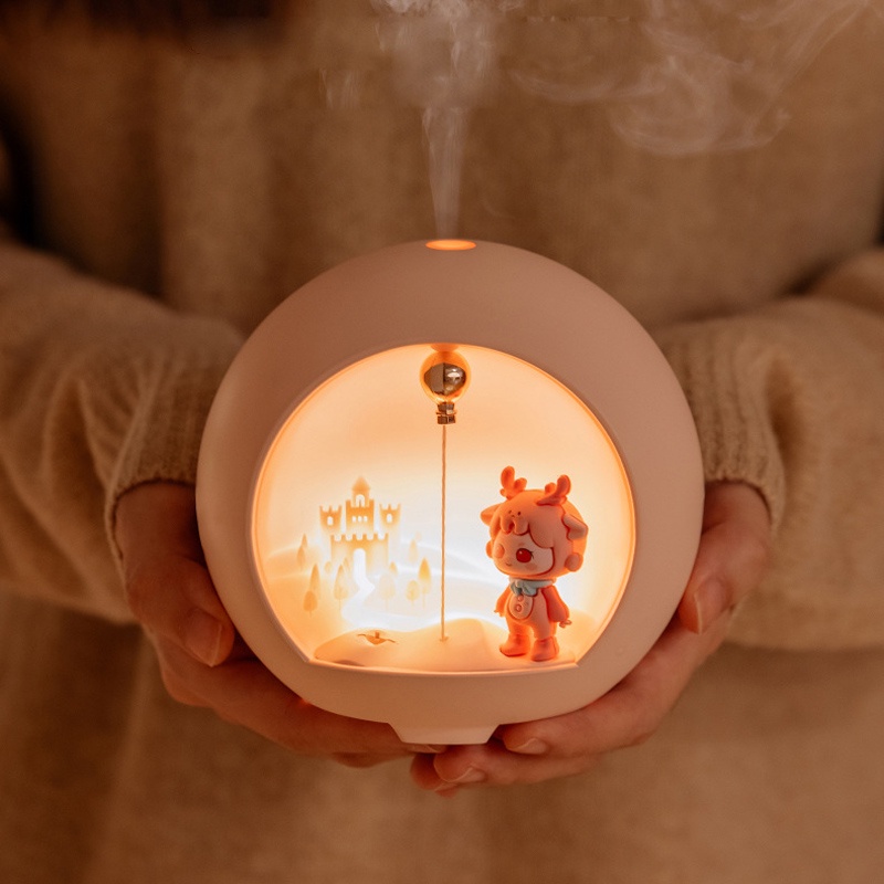 Planet Aroma Diffuser 創意 USB 超聲波空氣加濕器氛圍小夜燈適用於家庭辦公室聖誕節
