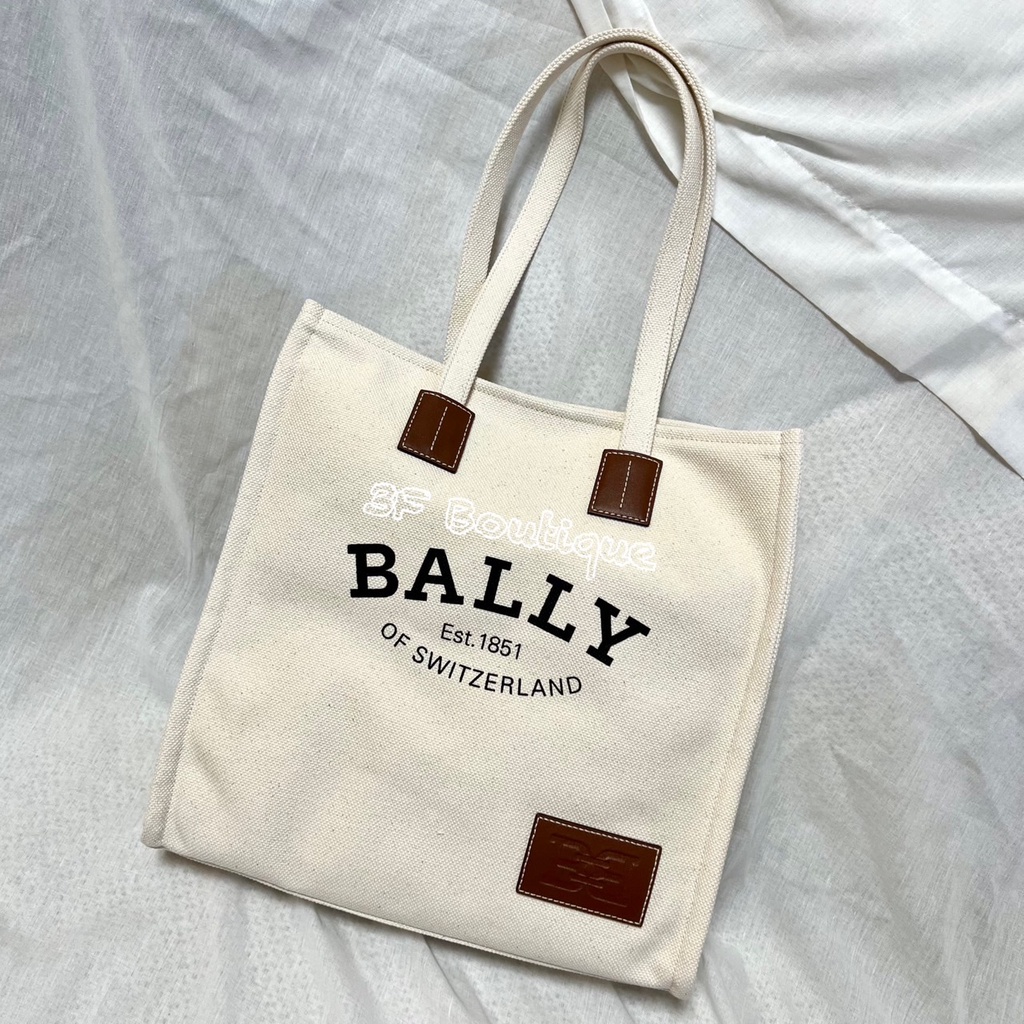 現貨 - 全新正品 BALLY Crystalia 帆布 肩背 托特包 購物包 Melody同款