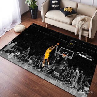 歐文科比客廳臥室地毯 防滑籃球門口地墊 明星定製NBA地毯墊 詹姆斯庫裏喬丹墊子