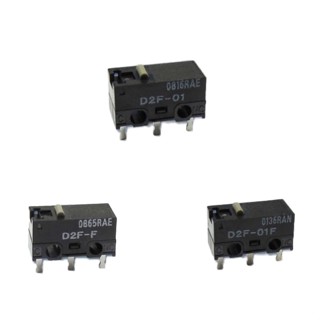 OMRON D2F-F 迷你微動開關1A、D2F-01 迷你微動開關0.1A 1.47N、D2F-01F 迷你微動開關