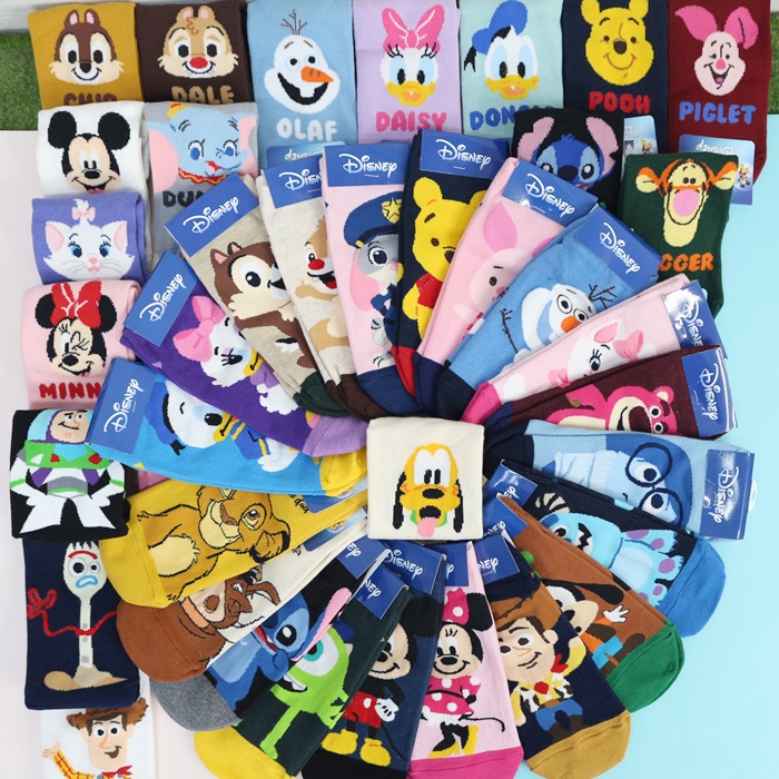 迪士尼襪子 韓國卡通襪子 短襪 棉襪 直版襪 Q版卡通全身造型襪子 米奇米妮 奇奇蒂蒂 茱蒂 熊抱哥 瑪麗貓 維尼跳跳虎