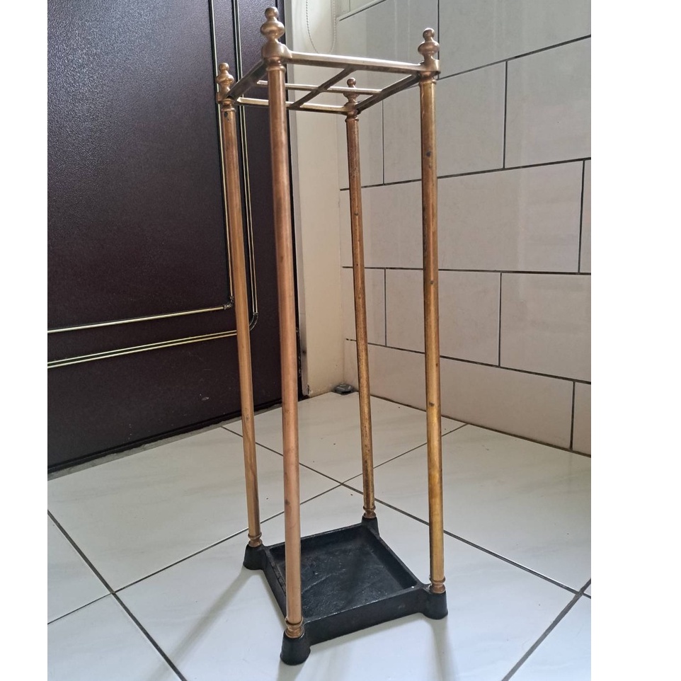 二手老物 復古 銅製品 方形傘架
