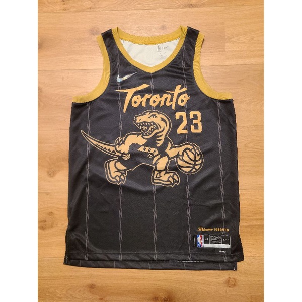 NBA 暴龍隊 城市版球衣 黑金 Vanvleet 23 Toronto Raptors