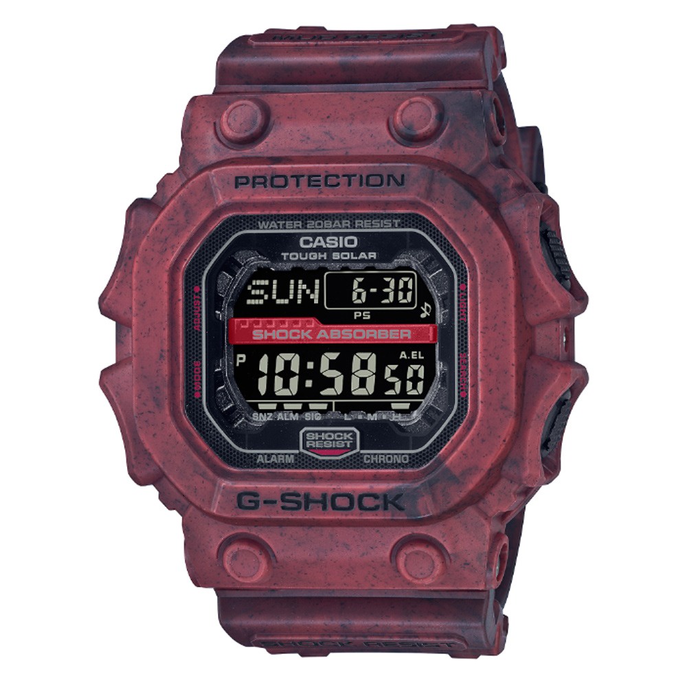 【CASIO】 G-SHOCK GX-56SL-4 太陽能沙漠混色系列/超大錶徑/53mm/紅/公司貨