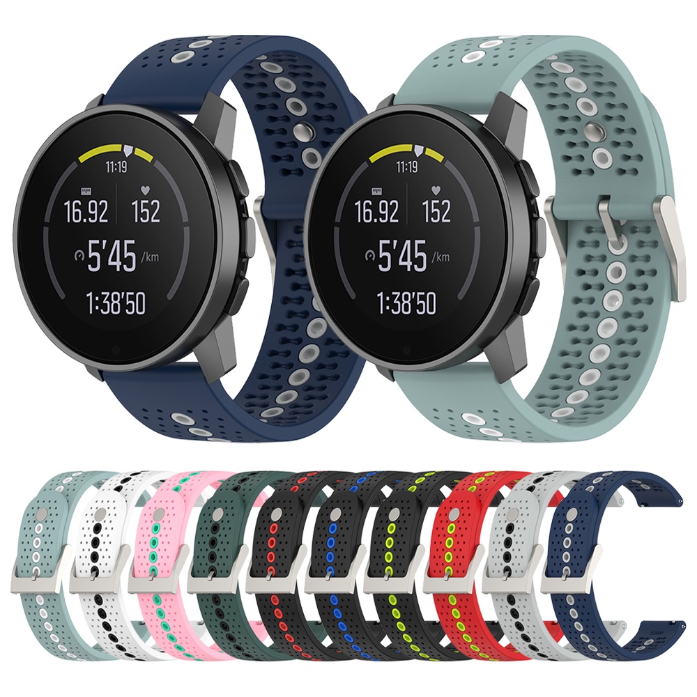 適用於 SUUNTO 9 PEAK SUUNTO 3 矽膠錶帶的 20mm 22mm 運動錶帶, 適用於 Polar I