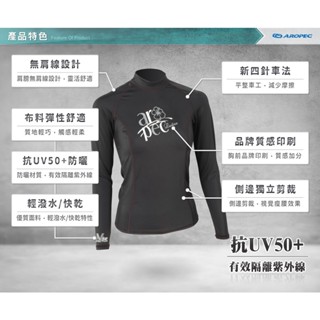 AROPEC 女款長袖水母衣 萊克衣 Marvel 水母衣 防曬泳衣 萊卡泳衣 游泳衣 長泳衣 臺灣製