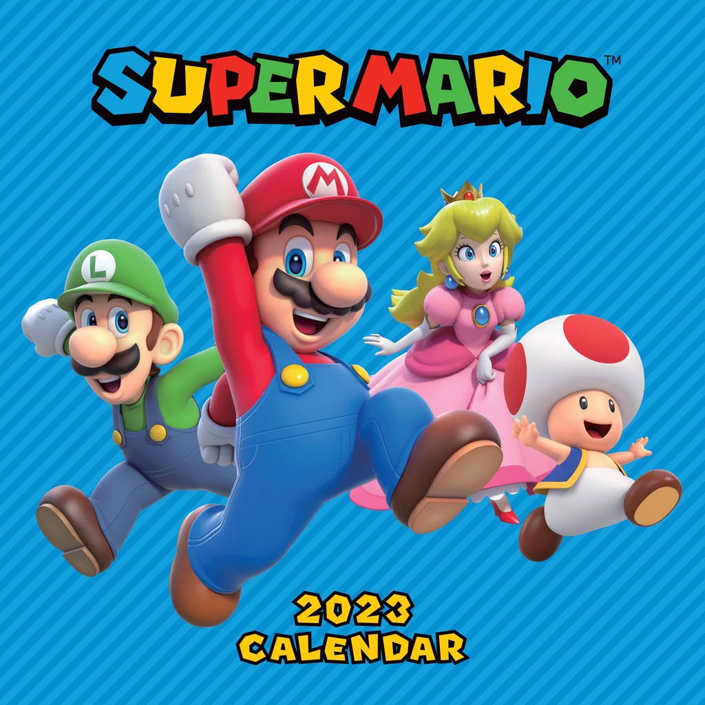預購👍正版空運👍英國專櫃 Super Mario 2023年 月曆  Super Mario  皮卡丘 年曆