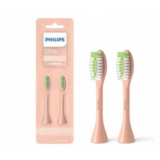 Philips One Sonicare BH1022/05 粉橘色 2入補充替換牙刷頭 適用 HY1200/05 電動