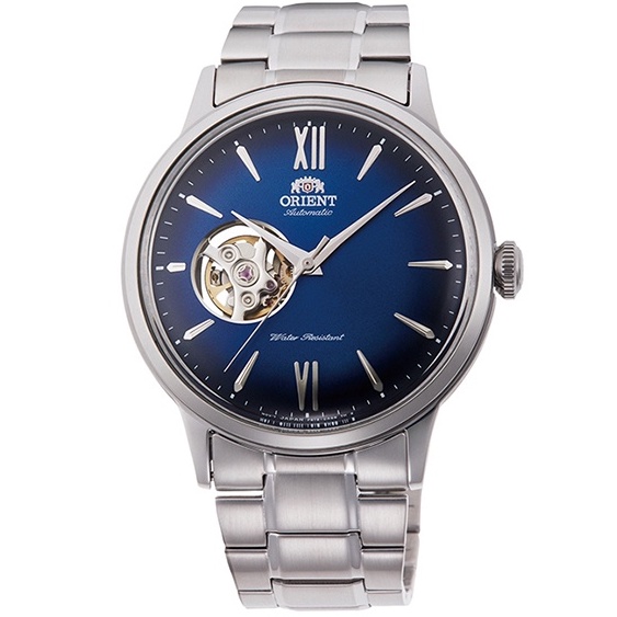 Orient 東方錶 Semi-Skeleton 系列 半鏤空 煙燻面/藍 機械錶 RA-AG0028L 40.5mm